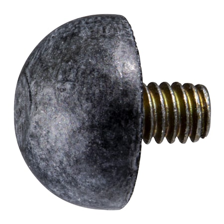 Midwest Fastener #8-32 x 1/2" Rubber Coarse Thread Male Spherical Bumper Mount 4PK 930863